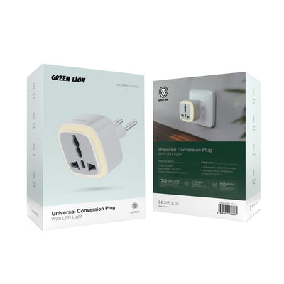 Green Lion Universal Conversion Plug with LED light